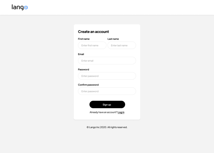 Create an account